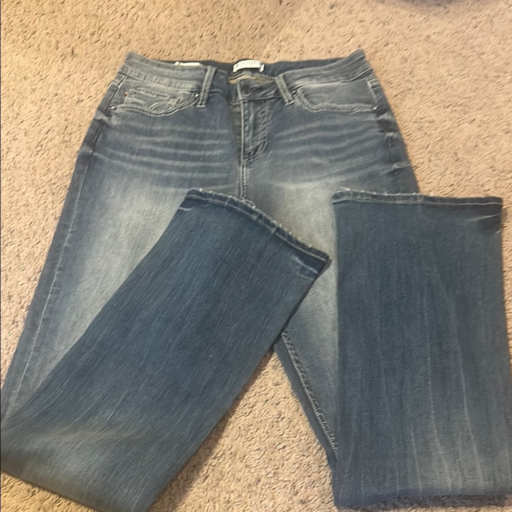 Vigoss Blue Boot Cut Jeans Classic Denim Style